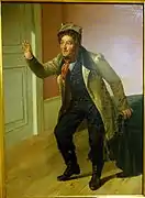 Friedrich Möller als Schuster Knierrim in Der böse Geist Lumpazivagabundus von Johann Nepomuk Nestroy,Öl auf Leinwand,Braunschweigisches Landesmuseum