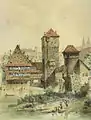 Der Henkersberg mit Weinstadel in Nürnberg (1895)