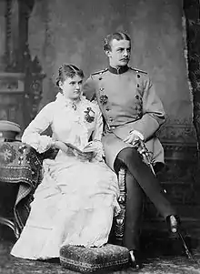 Charlotte von der Decken ⚭ Graf Friedrich von Hohenau auf  Schloss Albrechtsberg bei Dresden
