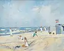 Badende bei Dievenow, Westpommern (1924)