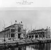 Die abgegangene Fruithal und Korenbeurs (etwa: Fruchthalle und Kornbörse)