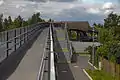 Neue Fußgängerbrücke in der Falladastraße als Verbindung der Sternsiedlung zur Georg-Schumann-Straße