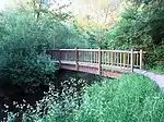 Fußgängerbrücke über die Haaren im Naturschutzgebiet „Haarenniederung“