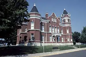 Fulton County Courthouse in Hickman, gelistet im NRHP Nr. 76000887