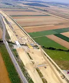 Fundstelle Prellenkirchen auf der Baustelle der A6.