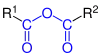 Allgemeine Struktur des Carbonsäureanhydrids