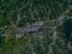 Satellitenaufnahme von Fushun