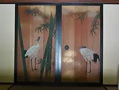 Schiebetüren, bemalt von Kawabata
