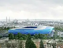 Das Stadion bei Tag