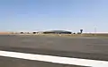 Das Terminal von der Start- und Landebahn aus fotografiert