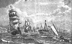 Feuerschiff No. XVII am Lappegrund, 1896