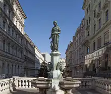 Gänsemädchenbrunnen im 6. Wiener Gemeindebezirk Mariahilf.