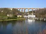 Göhrener Viadukt über dem Tal der Zwickauer Mulde (erbaut 1871)