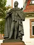 Denkmal für König Wilhelm IV. von Hannover und Großbritannien, (1837, Gusseisen), Göttingen, Wilhelmsplatz, Aufnahme 2012