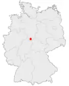 Göttingens Lage in Deutschland