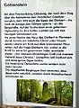 Götzenstein Hinweistafel