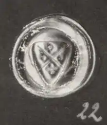 Hohlpfennig der Grafen von Gützkow ca. 1270