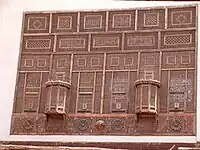 Maschrabiyya an einem Palast in Kairo, Ägypten