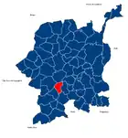 Lagekarte für Candoso (São Martinho)