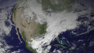 Ein GOES 13-Satellitenbild am 2. Januar 2014
