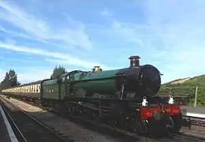 GWR 4-6-0 Class 6959/Modified Hall No. 6960 'Raveningham Hall' in Williton Station