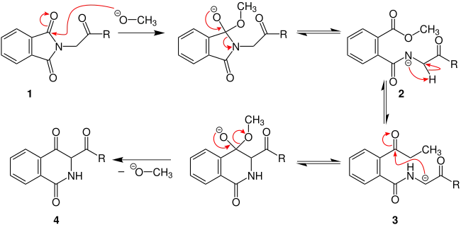 Mechanismus der Gabriel-Colman-Umlagerung