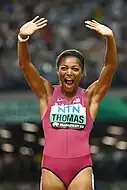 Freude über die Silbermedaille: Gabrielle Thomas