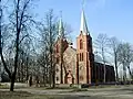 Römisch-katholische Heiliggeistkirche Vidsmuiza in Galēni, erbaut von 1910 bis 1912