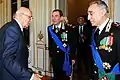 Kommandoübergabe auf dem Quirinal bei Staatspräsident Giorgio Napolitano