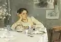 Nach dem Frühstück, um 1900