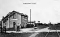 Bahnhof von Morsalines, von 1886 bis 1948 in Betrieb