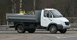 Kipper GAZ-SAZ-2505 auf Basis des GAZ-3310, Nordwestrussland, 2014