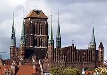 Danziger Marienkirche von Osten