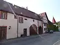 Wasserschloss Mühlhausen von der Straße aus