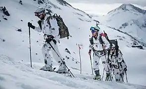 Alpini des 5. Regiments beim internationalen Edelweiss Raid 2017 in Österreich