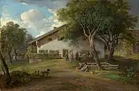 Gemälde von seinem Geburtshaus (1803)