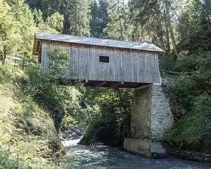 Holzbrücke VignognPunt Sum Fistatg