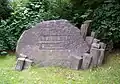 Gedenkstein vor dem Neuen Annenfriedhof in Dresden