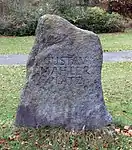 Gedenkstein am Gustav-Mahler-Platz in Berlin-Steglitz, Deutschland