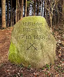 Gedenkstein für die Völkerschlacht bei Leipzig und die Schlacht bei Vlotho