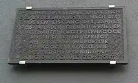 Gedenktafel Deutzer Synagoge Reischplatz 6