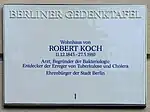 Berliner Gedenktafel am Kurfürstendamm 52 in Berlin-Charlottenburg