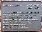 Gedenktafel am Haus Salzachstraße 6, in Berlin-Zehlendorf