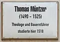 Gedenktafel am Haus Schloßstraße 26, in der Lutherstadt Wittenberg