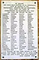 Gedenktafel am Eingang der Synagoge für die ermordeten Familien der Juderia