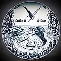 Gedenkteller zur Saarabstimmung 1935, Blick von der Cloef auf die Saarschleife bei Orscholz mit emporfliegendem deutschem Reichsadler, der – als Symbol der wiedererlangten Freiheit – Ketten an seinen Fängen zerrissen hat; Während die Cloef von 1920 bis 1935 beim Deutschen Reich verblieben war, gehörte der im Saarbogen liegende Berg mit der Burg Montclair zum Saargebiet.