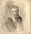llka Gedő Selbstporträt aus dem Budapester Ghetto, 1944, Nationalgalerie, Budapest