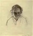 Ilka Gedő Selbstporträt aus dem Budapester Ghetto, 1944, Yad vashem, Art Museum