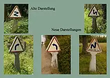 Alte und neue Darstellungen zur Ankündigung von Kurven