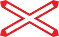 6d: Andreaskreuz liegend